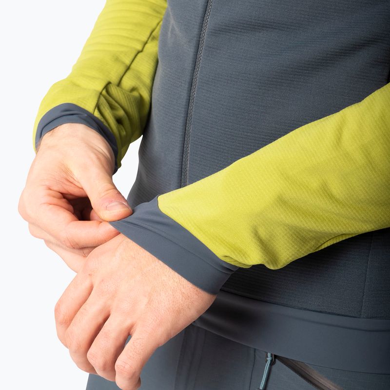Men's DYNAFIT Radical Polartec Hooded Ski Touring Sweatshirt golden lime/0720 5