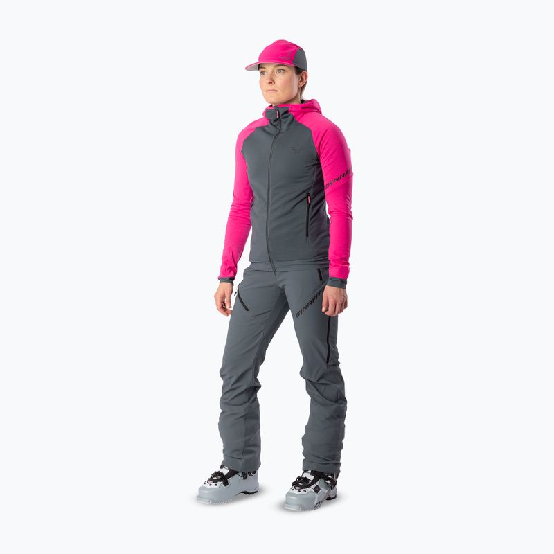 Women's DYNAFIT Radical Polartec Hooded Ski Touring Sweatshirt flamingo/0720 2
