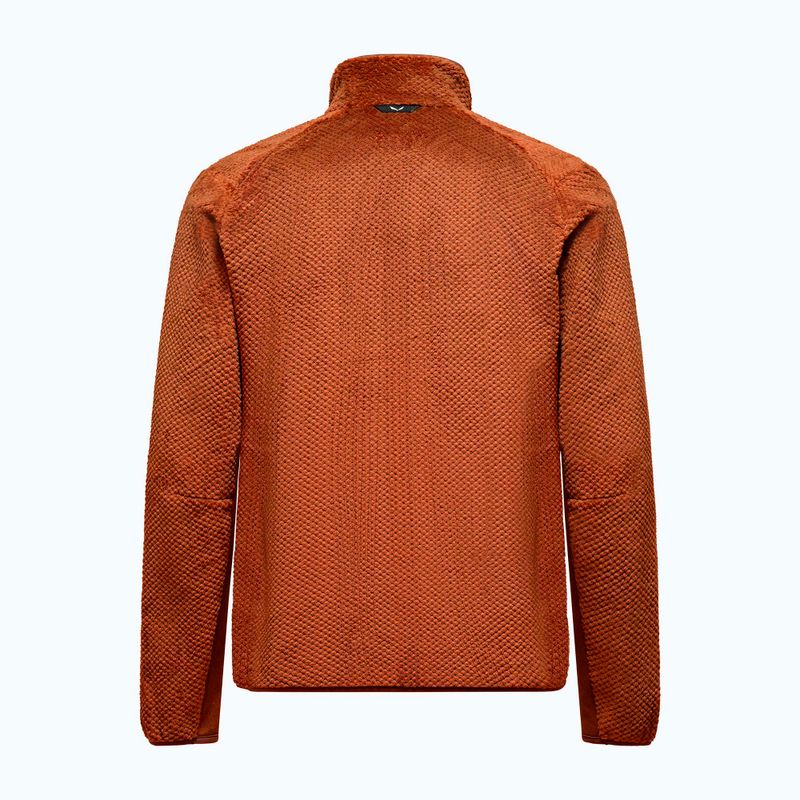 Men's trekking sweatshirt Salewa Puez Warm Full Zip bombay brown 2