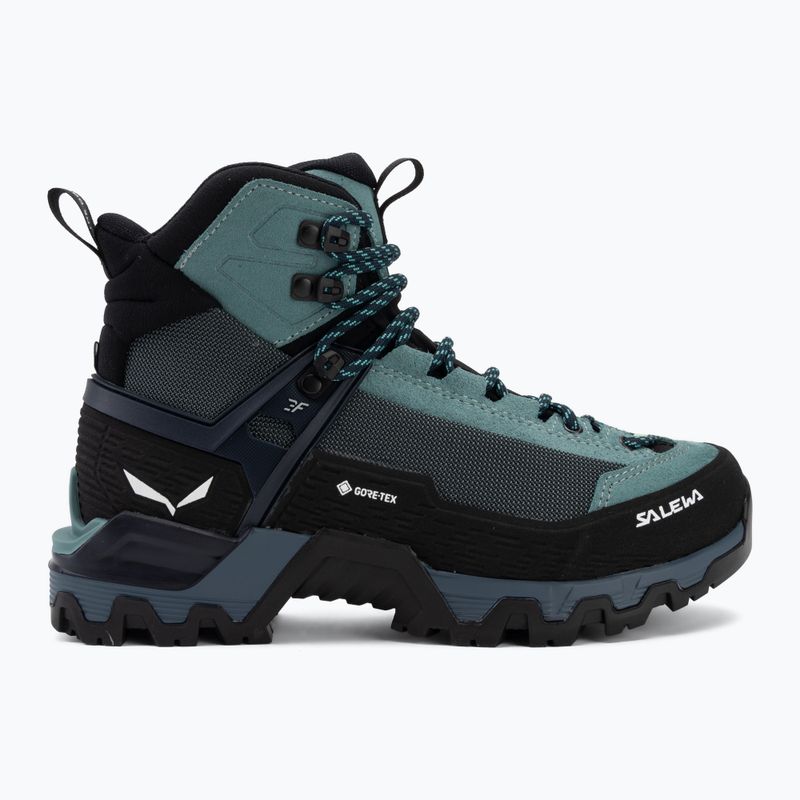 Women's high-altitude boots Salewa MTN Trainer 3 Tech Mid GTX willow/orion blue 2