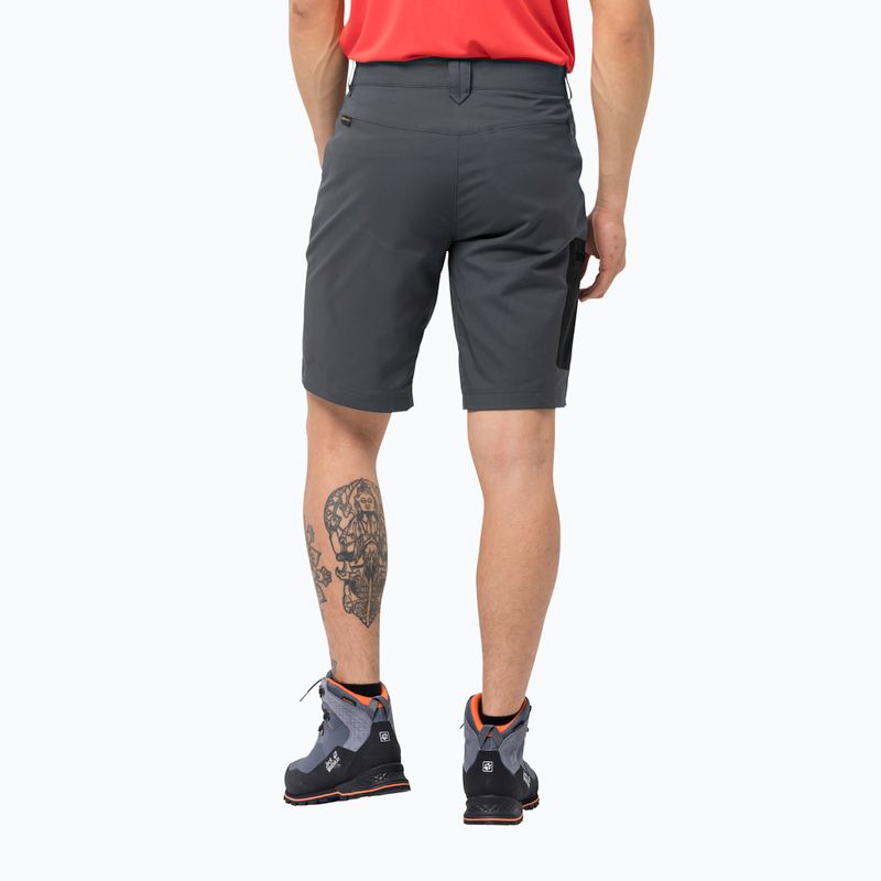 Jack Wolfskin men's Active Track trekking shorts grey 1503791_6116 2