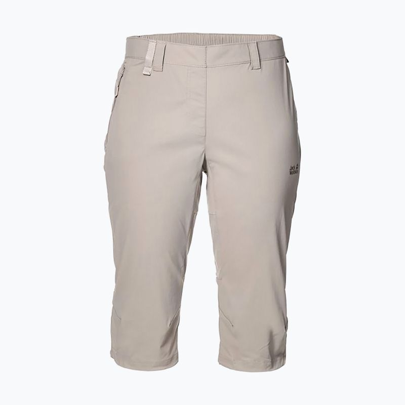 Jack Wolfskin women's Activate Light 3/4 softshell shorts beige 1503721_5041 9