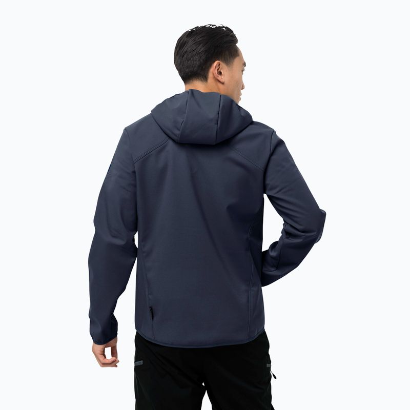 Jack Wolfskin men's softshell jacket Northern Point navy blue 1304001_1033 2