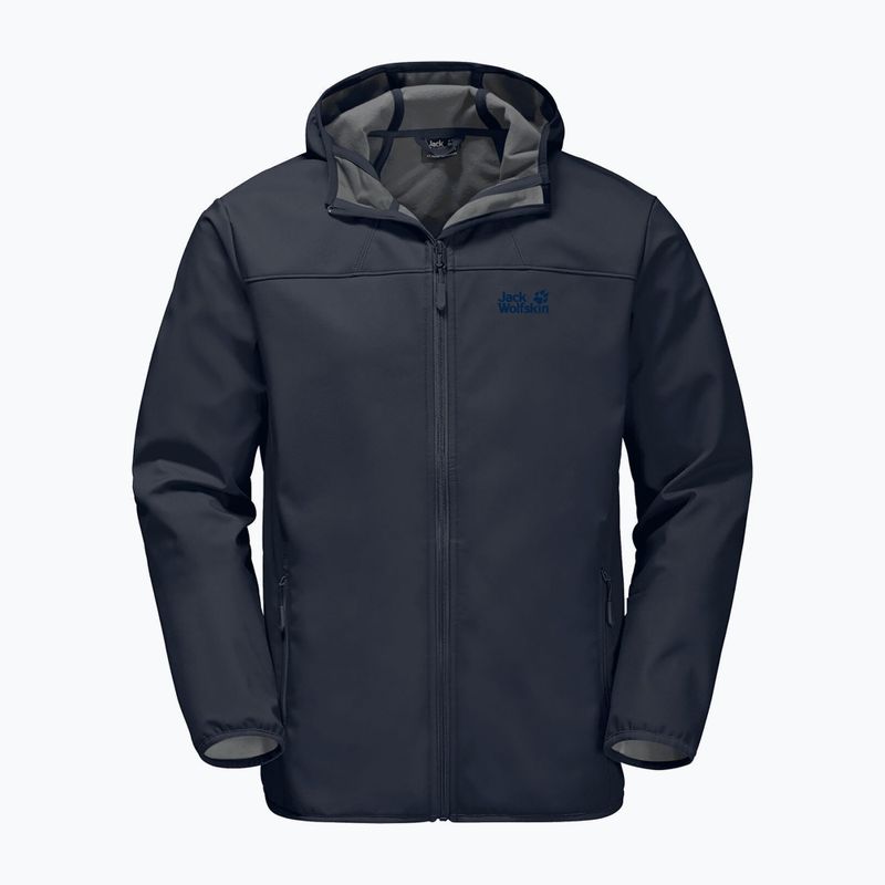 Jack Wolfskin men's softshell jacket Northern Point navy blue 1304001_1033 4