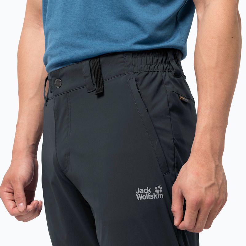 Jack Wolfskin men's Activate Light softshell trousers dark grey 1503772_6350 3
