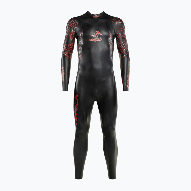 Men's sailfish Attack 7 triathlon wetsuit black 2