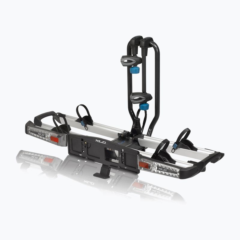 XLC Azura Xtra LED 2Bikes hitch rack silver/black 5