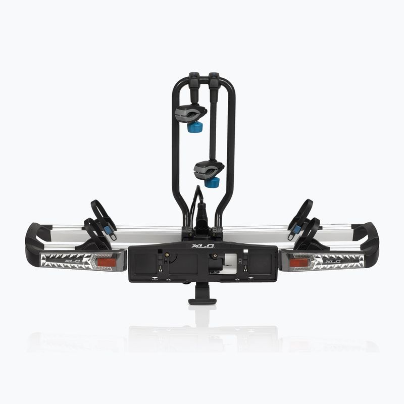 XLC Azura Xtra LED 2Bikes hitch rack silver/black 6