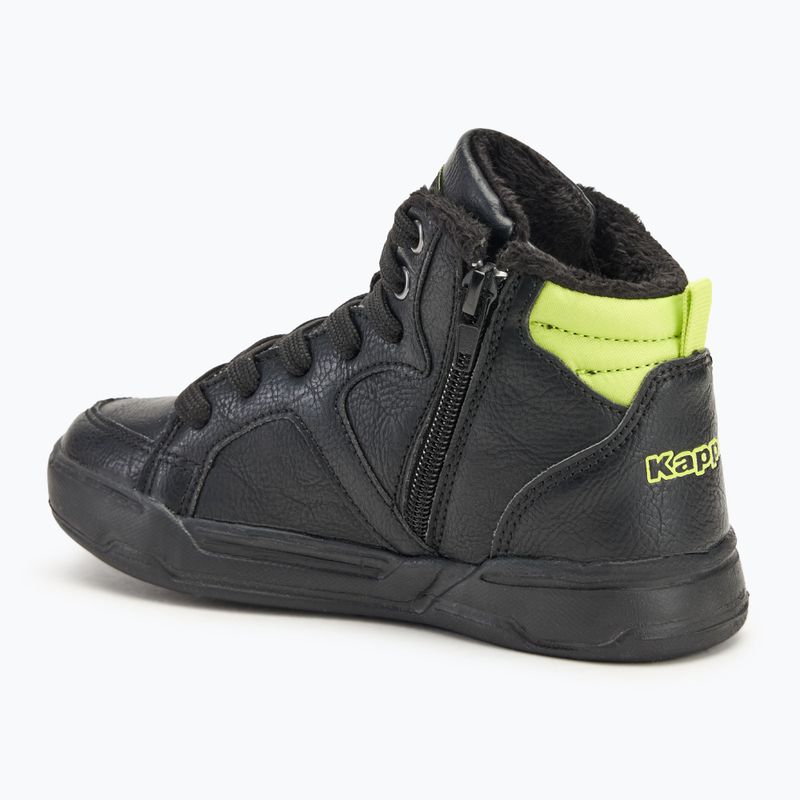 Kappa Grafton black/lime children's shoes 3