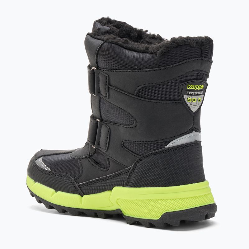 Kappa Cekis Tex black/lime children's snow boots 3