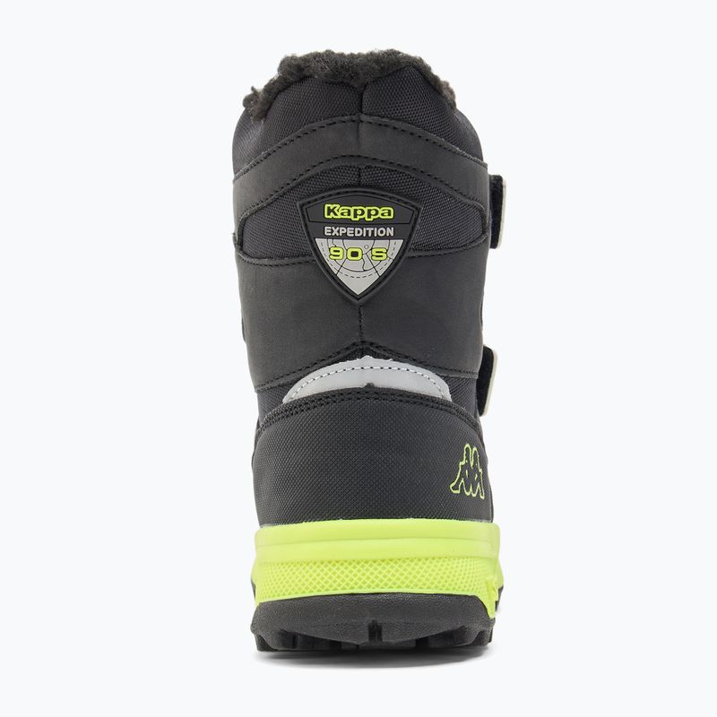 Kappa Cekis Tex black/lime children's snow boots 6