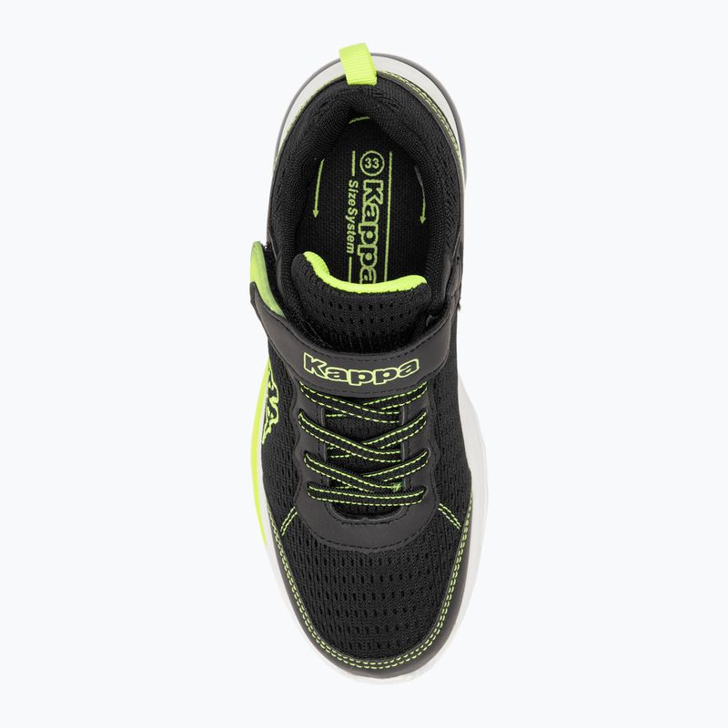 Kappa Larus black/lime children's shoes 6