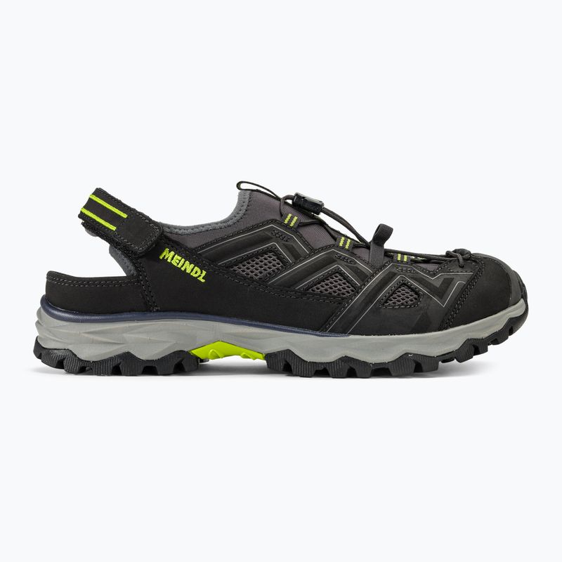 Meindl Bari men's trekking sandals - Comfort fit anthracite/lemon 2