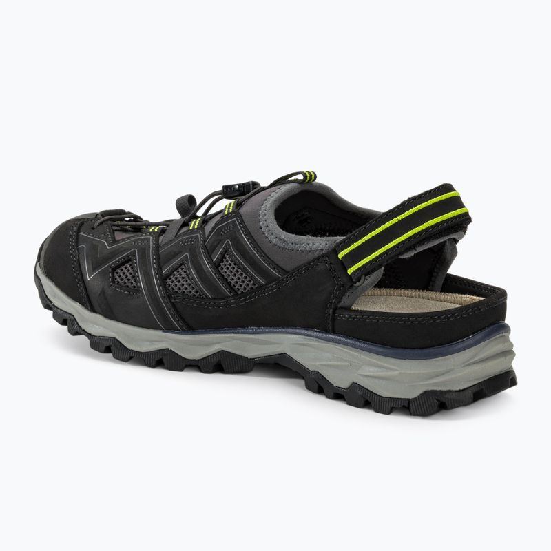 Meindl Bari men's trekking sandals - Comfort fit anthracite/lemon 3