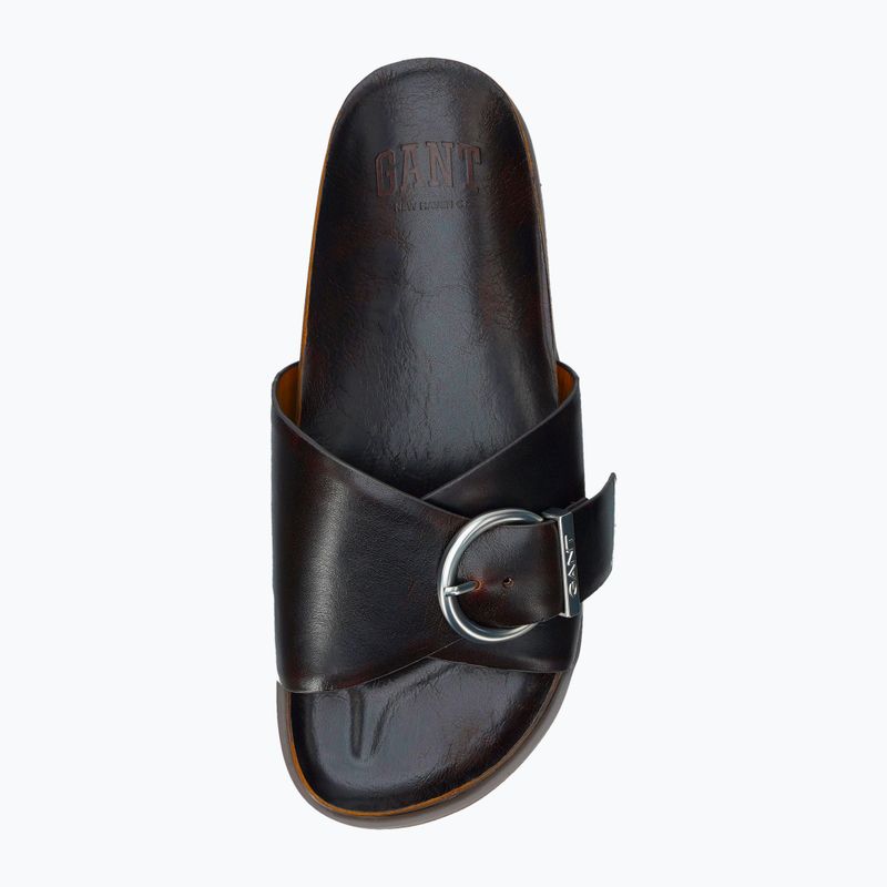 Women's flip-flops GANT Mardale dark brown 5