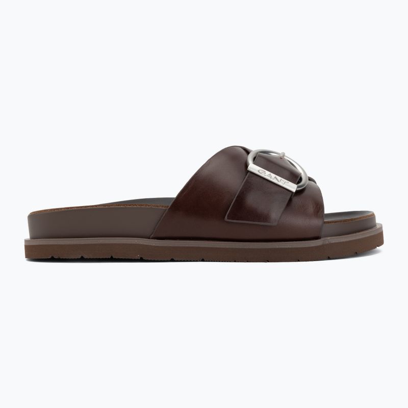 Women's flip-flops GANT Mardale dark brown 2