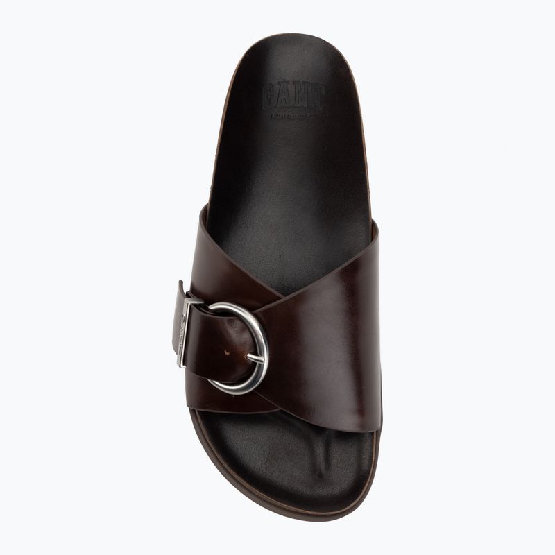 Women's flip-flops GANT Mardale dark brown 5