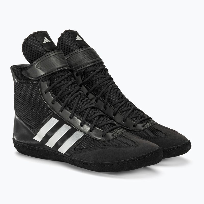 Men's boxing shoes adidas Combat Speed.5 black/silver BA8007 4