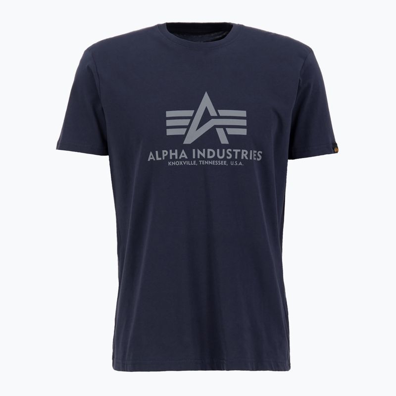 Alpha Industries men's basic replica blue t-shirt