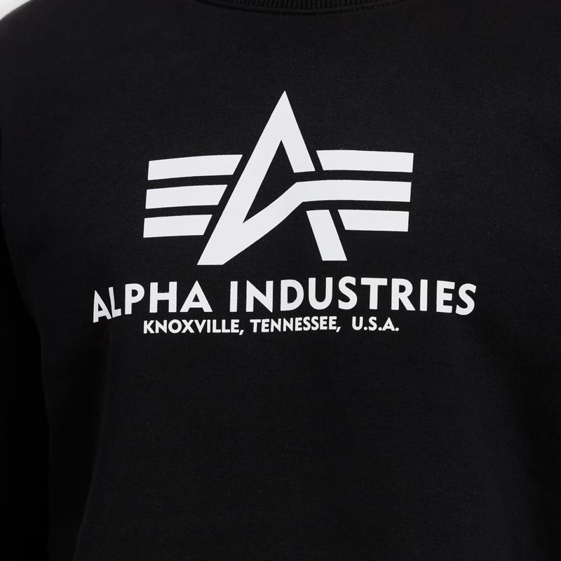 Alpha Industries men's sweatshirt Basic black 4