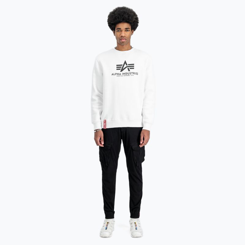 Men's Alpha Industries Basic white sweatshirt 2