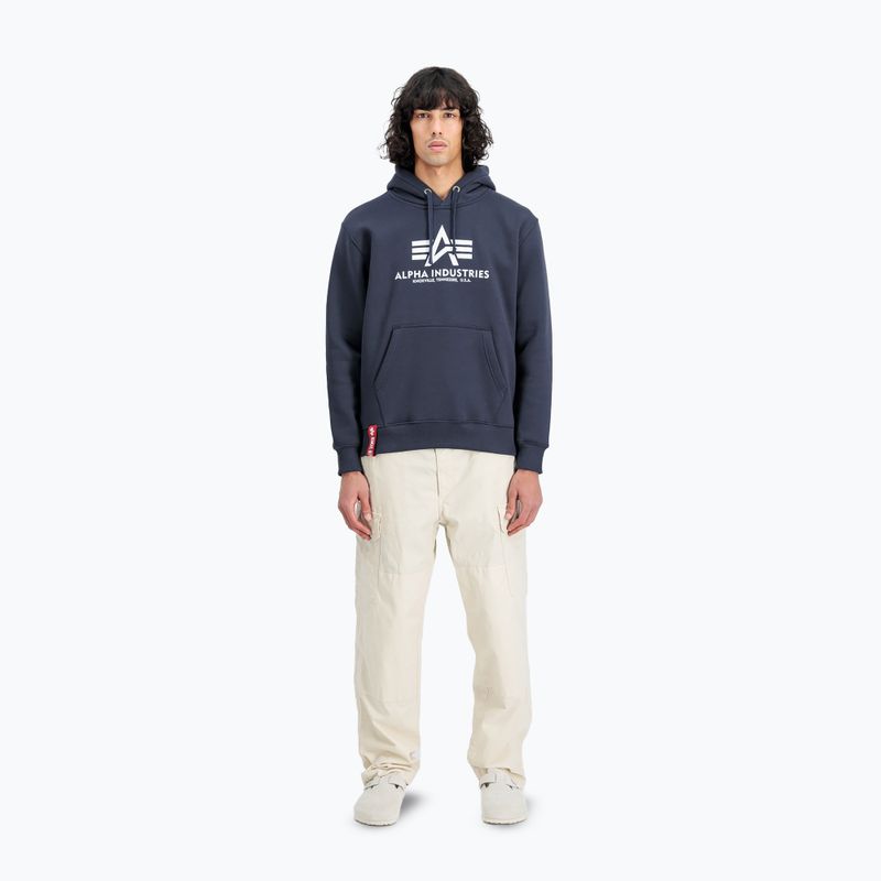 Men's Alpha Industries Basic navy sweatshirt 2