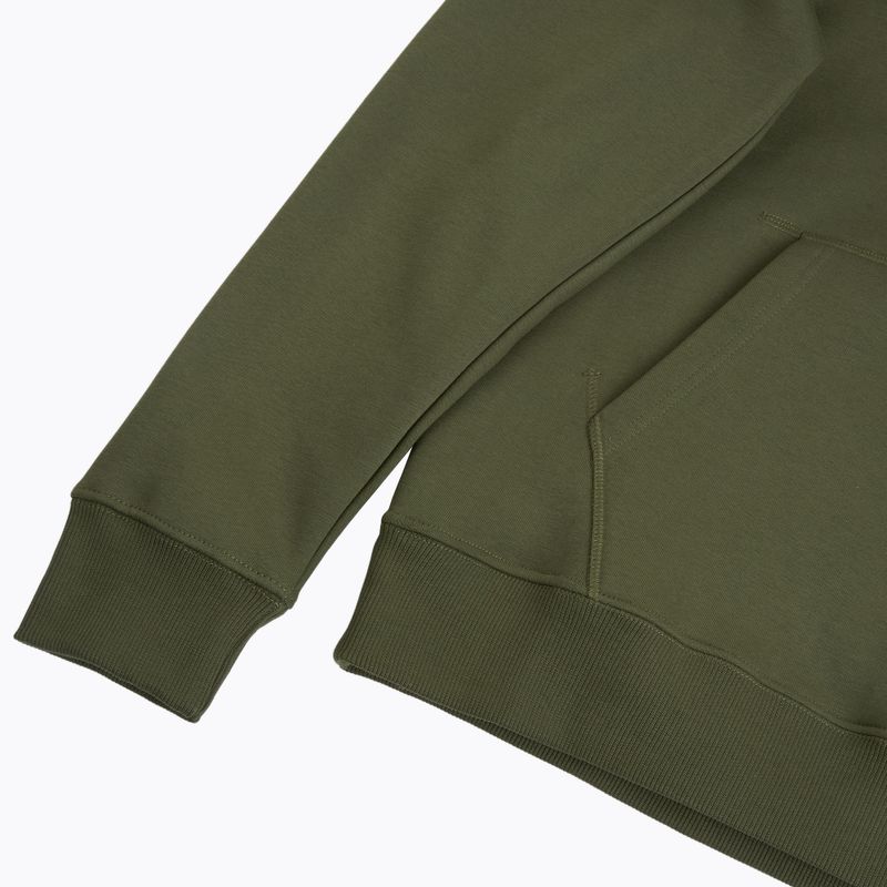 Men's Alpha Industries Red Stripe Hoodie dark green 4