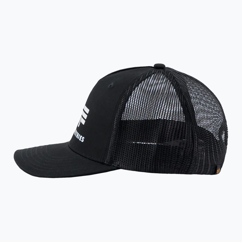 Men's Alpha Industries Basic Trucker baseball cap black 3