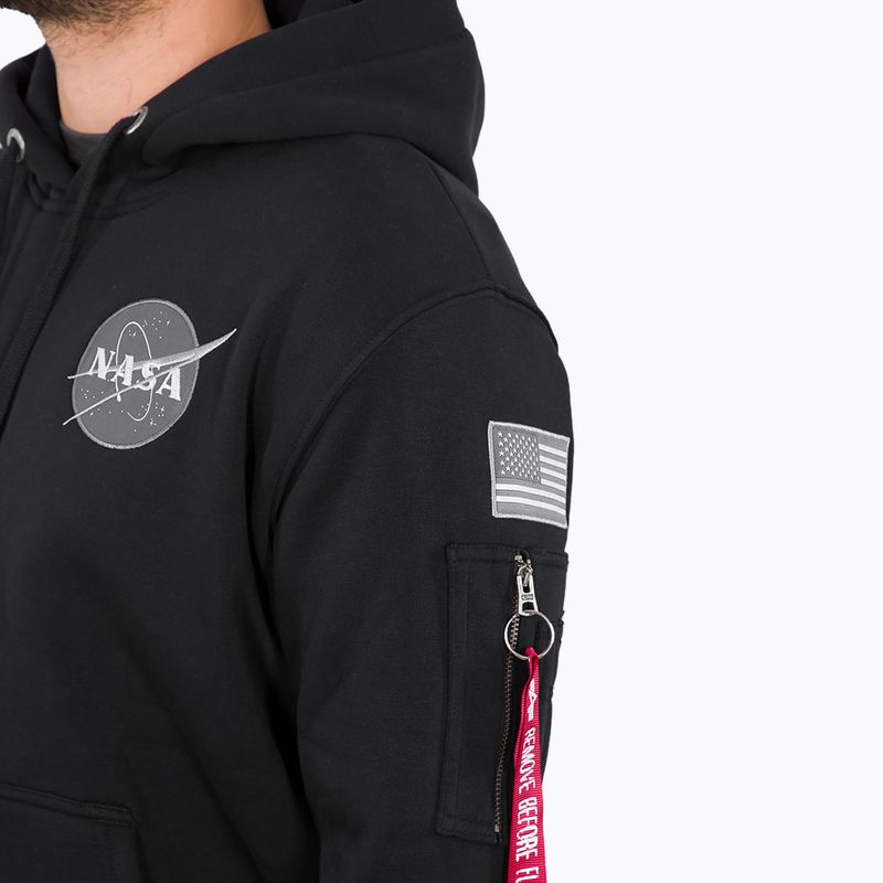 Alpha Industries men's sweatshirt Space Shuttle black 4