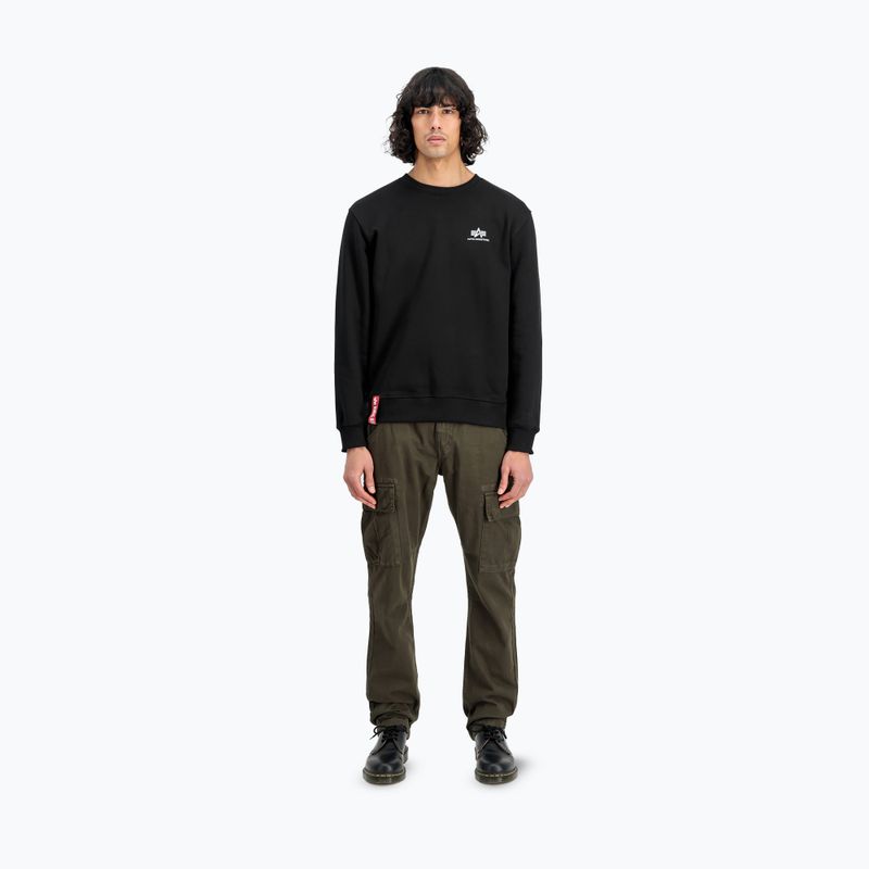 Men's Alpha Industries Basic Small Logo sweatshirt black 2