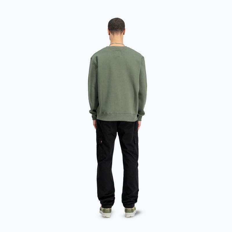 Men's Alpha Industries Basic Small Logo sweatshirt dark olive 3