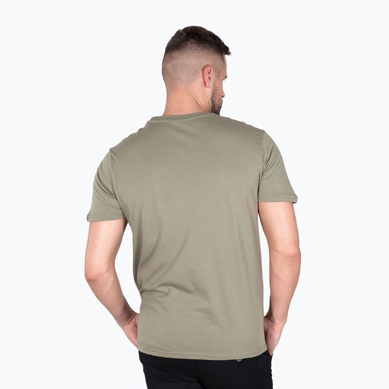 Men's Alpha Industries Basic Small Logo olive T-shirt 3