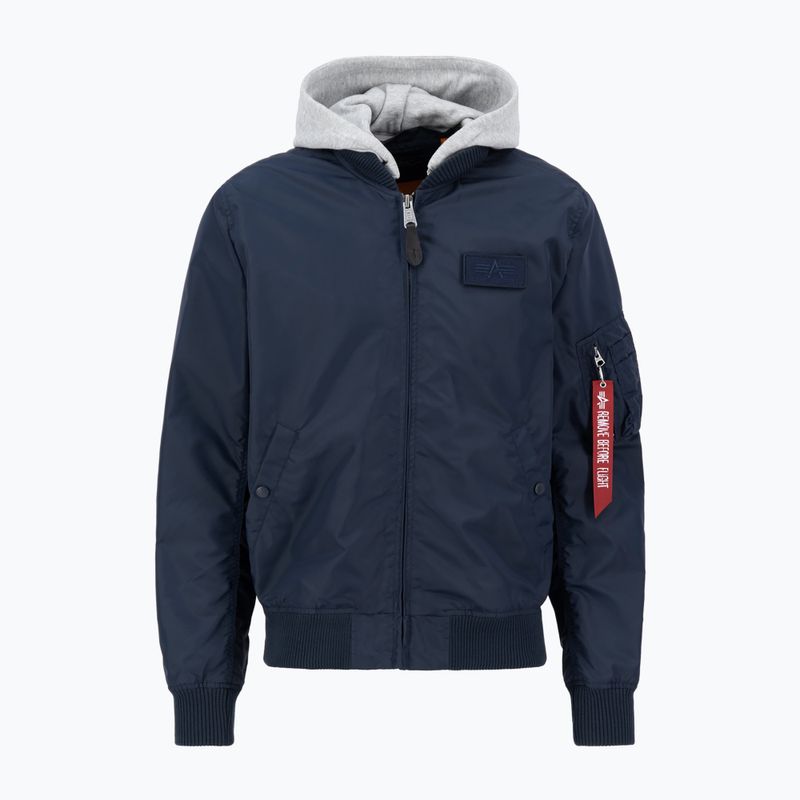 Alpha Industries men's jacket MA-1 TT Two Tone Hood rep.blue 4