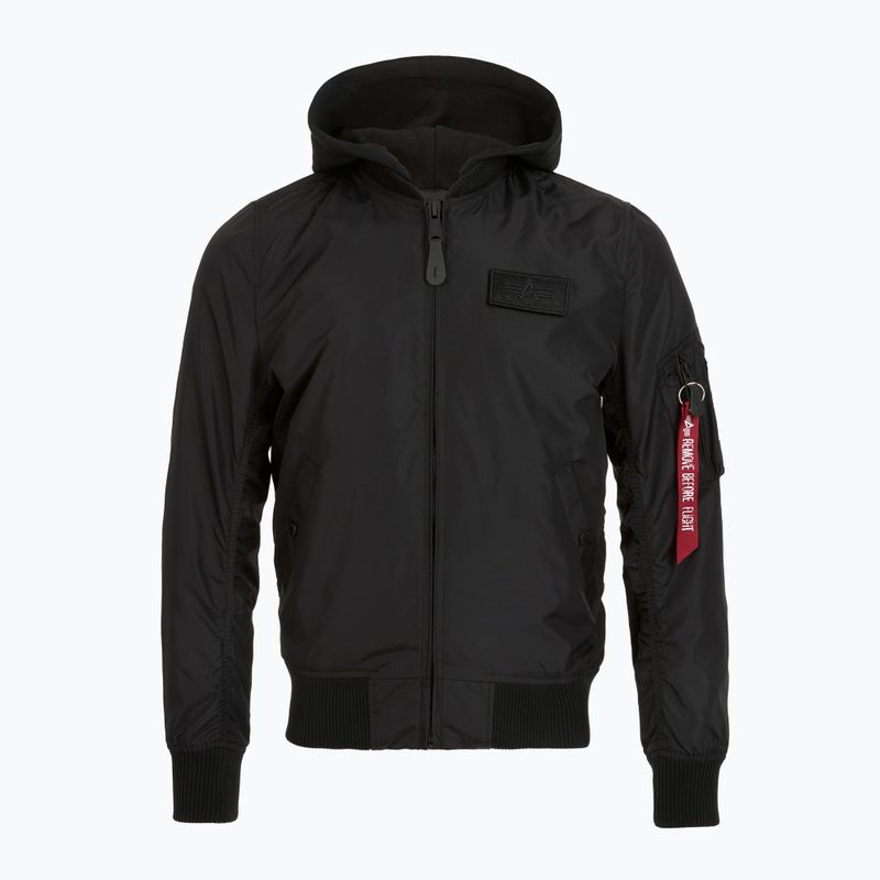 Alpha Industries men's jacket MA-1 TT Two Tone Hood black/black 3