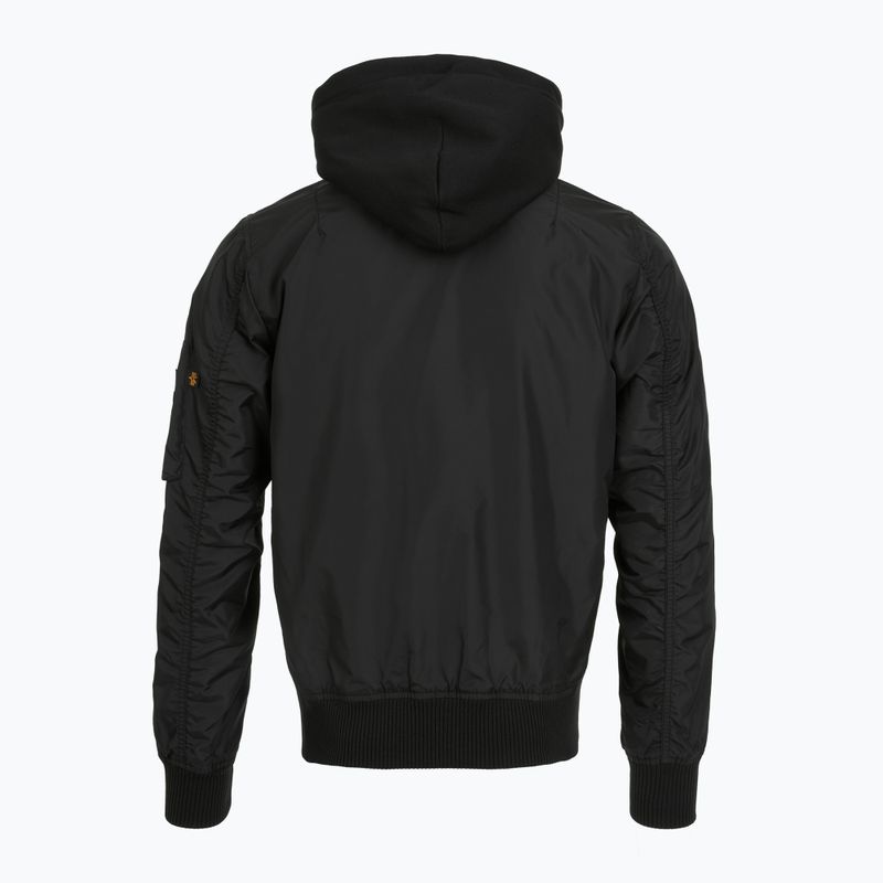 Alpha Industries men's jacket MA-1 TT Two Tone Hood black/black 4