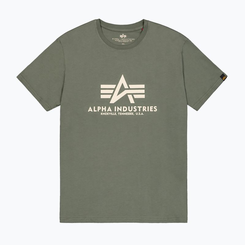 Alpha Industries men's basic vintage green polo shirt 6
