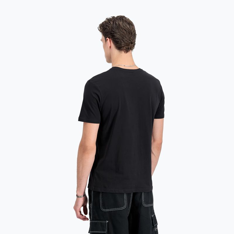 Men's Alpha Industries Basic Small Logo T-shirt black/neon orange 3