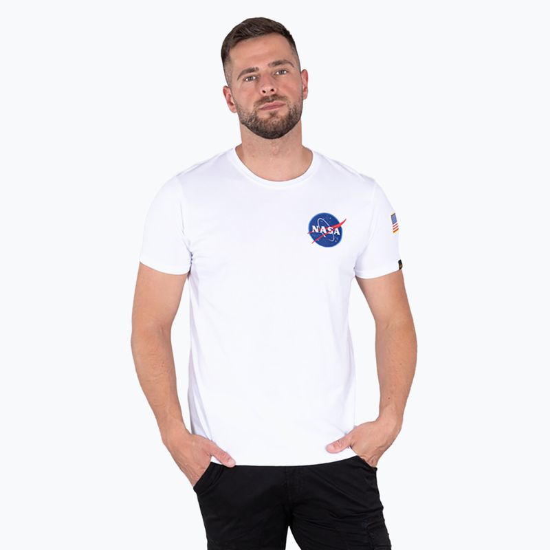 Alpha Industries men's Space Shuttle T shirt white