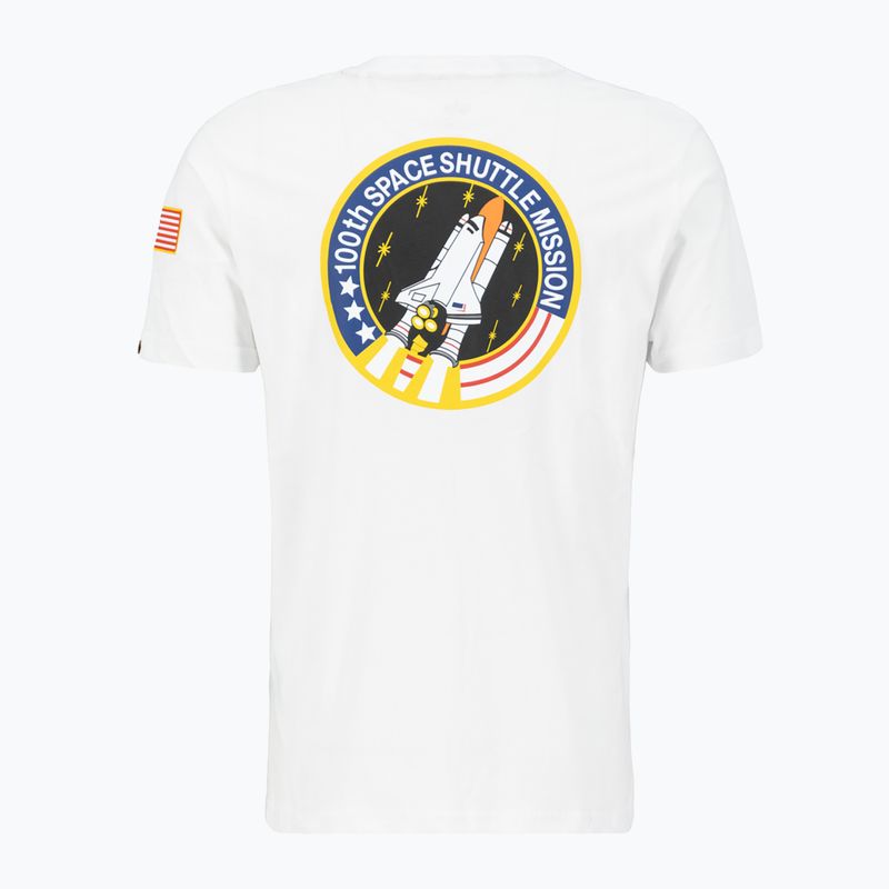 Alpha Industries men's Space Shuttle T shirt white 4