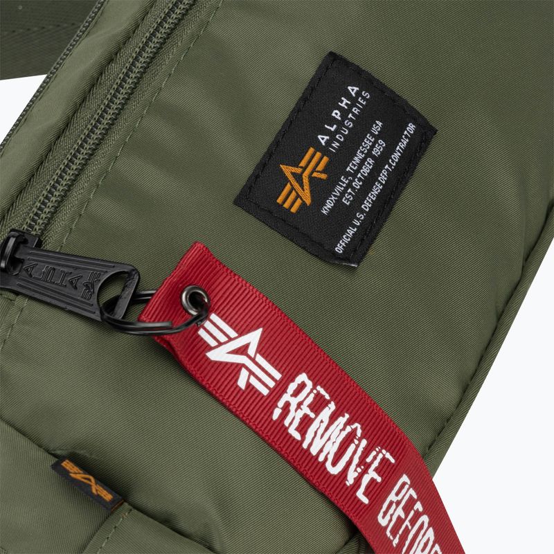 Alpha Industries Crew Waist sage green waistbag 4