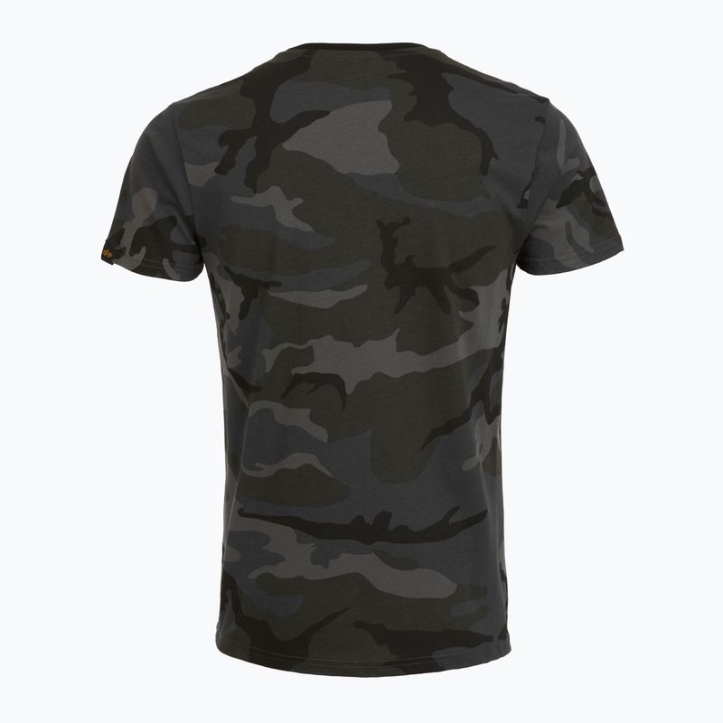 Men's Alpha Industries Basic Camo black camo polo shirt 2