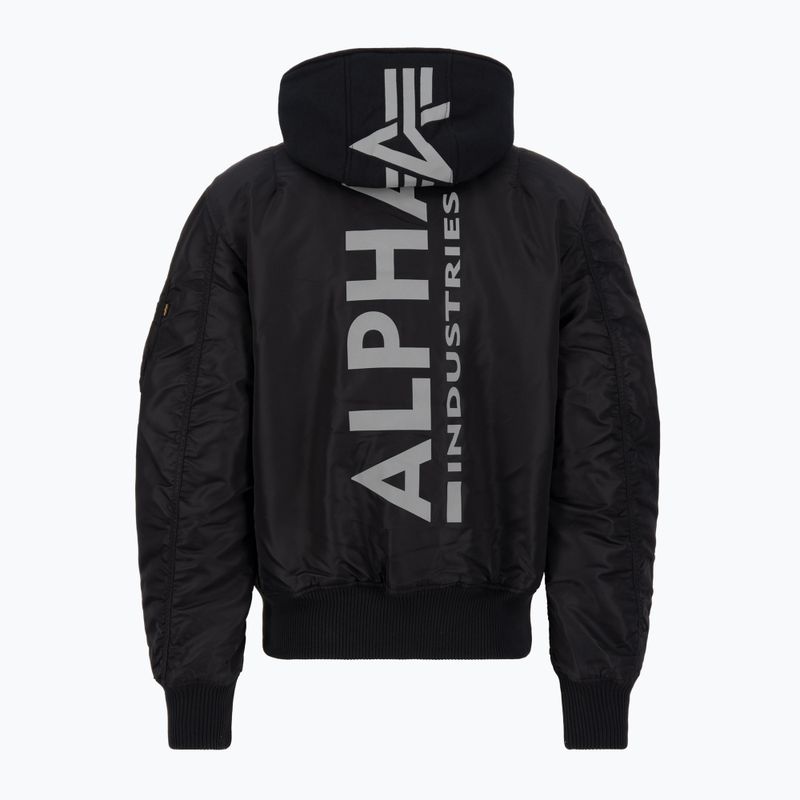 Alpha Industries men's jacket MA-1 ZH Back Print black / reflective 2