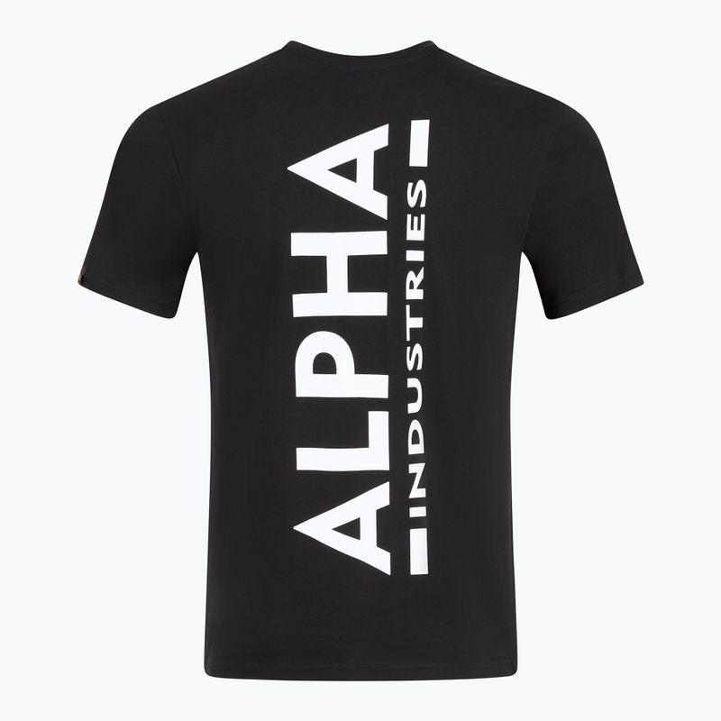 Alpha Industries men's t-shirt Backprint black 2