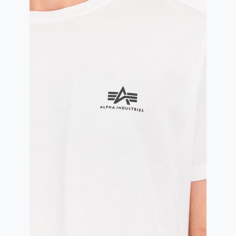Alpha Industries men's t-shirt Backprint white 6