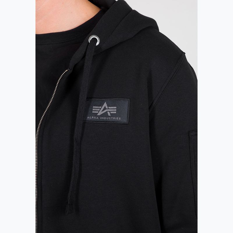 Men's Alpha Industries Back Print Zip sweatshirt black 4