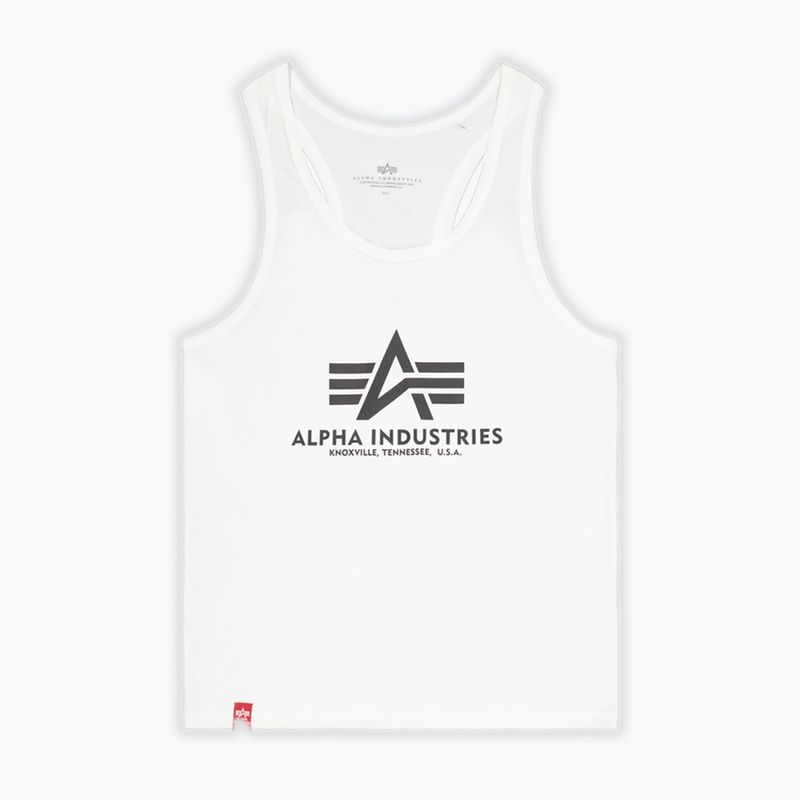 Men's Alpha Industries Basic Tank Body Building T-shirt white 6