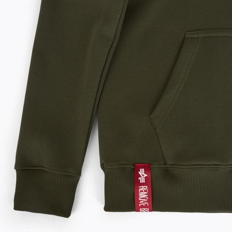 Men's Alpha Industries Basic Zip SL sweatshirt dark olive 3