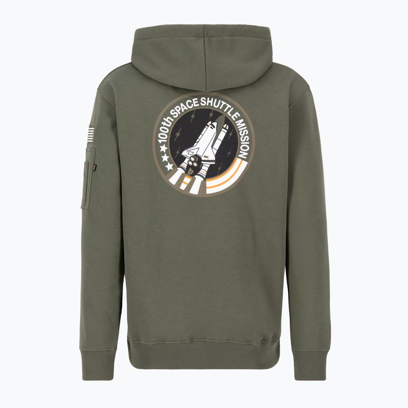 Alpha Industries men's Space Shuttle sweatshirt dark olive 2