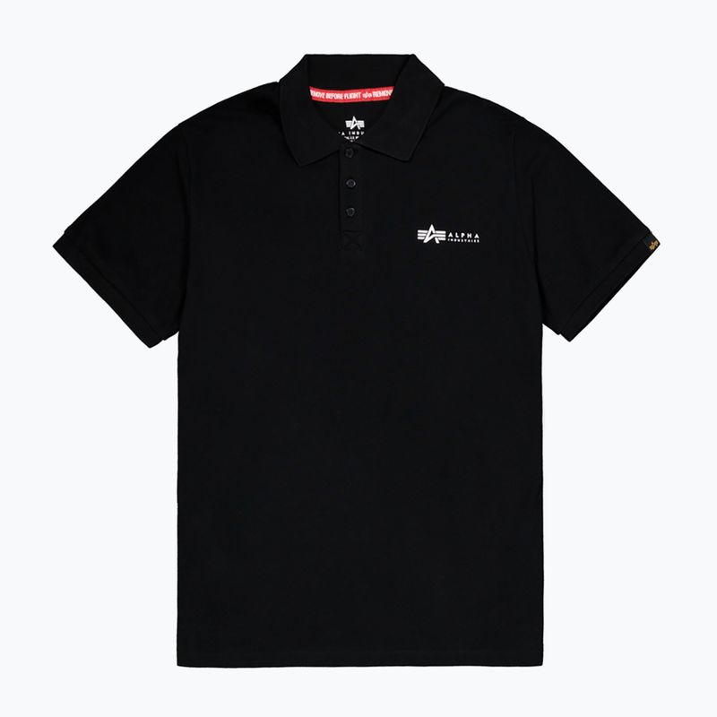 Men's Alpha Industries Basic Polo Small Logo T-shirt black 6