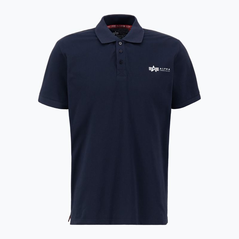 Men's Alpha Industries Basic Polo Small Logo T-shirt replica blue 2